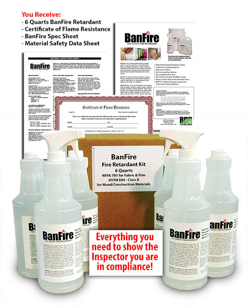 Fire Retardant Spray Kit